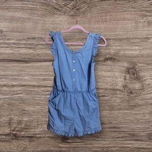 Wonder nation, 14/16 XL blue chambray jumper romper